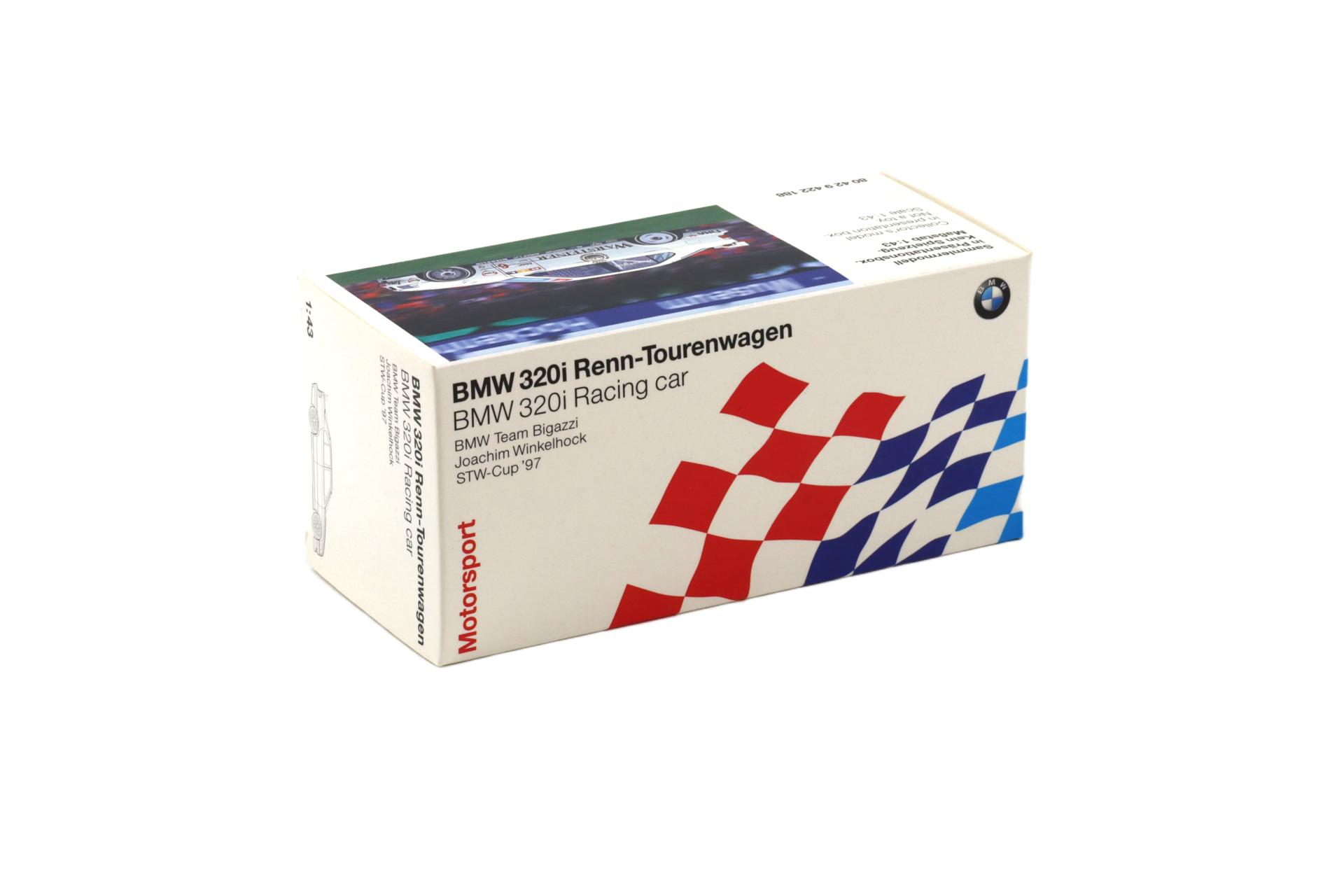 1:43 Minichamps BMW 320i E36 STW 1997 Winkelhock #6 Team Bigazzi DEALER VERSION