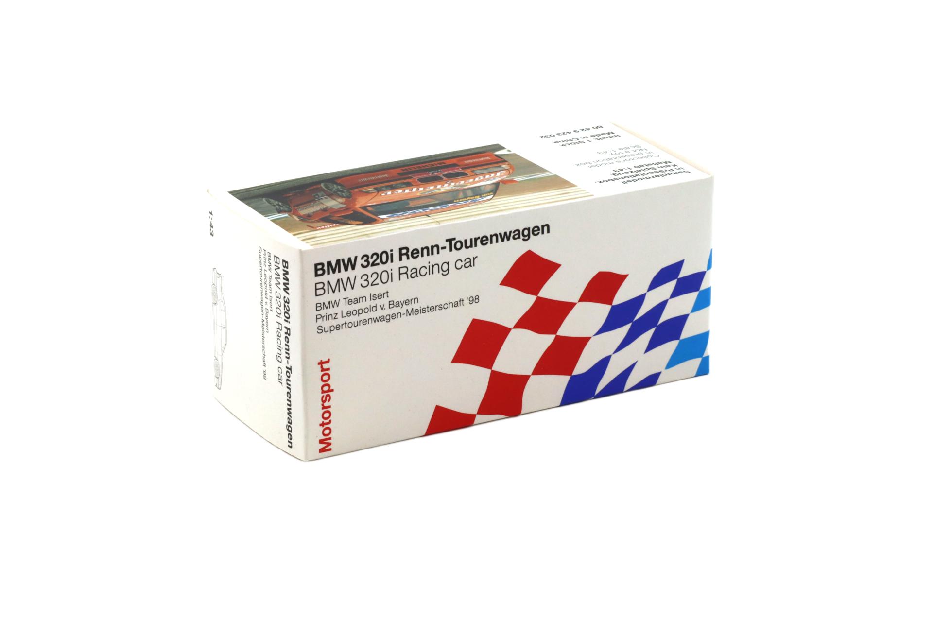 1:43 Minichamps BMW 320i E36 STW 1998 v. Leopold #25 Team Isert DEALER VERSION