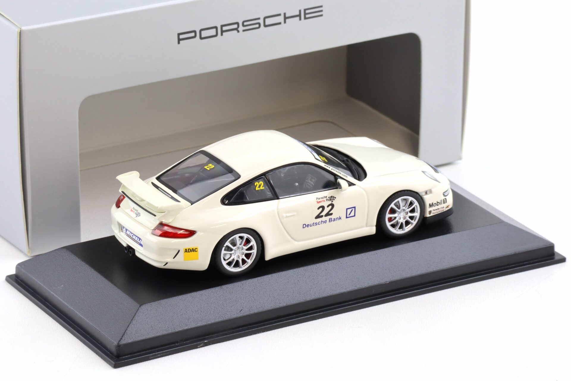 1:43 Minichamps Porsche 911 997 GT3 #22 CUP Presentation white WAP DEALER