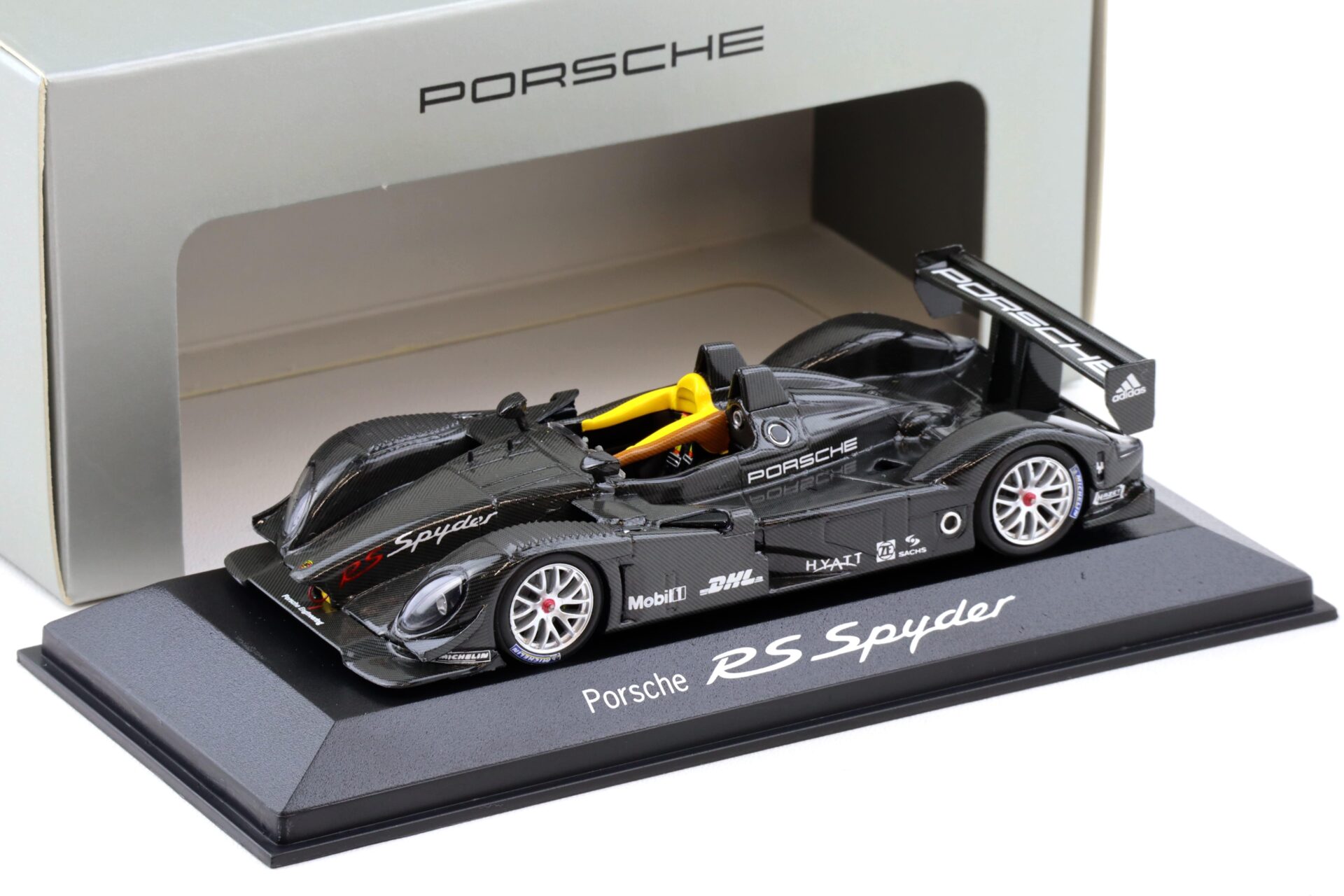 1:43 Minichamps Porsche RS Spyder full Carbon black Lauch WAP DEALER