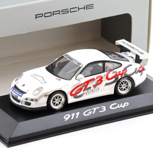 1:43 Minichamps Porsche 911 GT3 CUP Präsentation 2006 white WAP DEALER