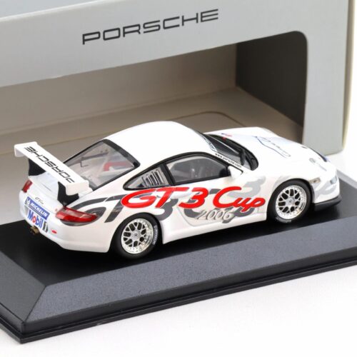 1:43 Minichamps Porsche 911 GT3 CUP Präsentation 2006 white WAP DEALER