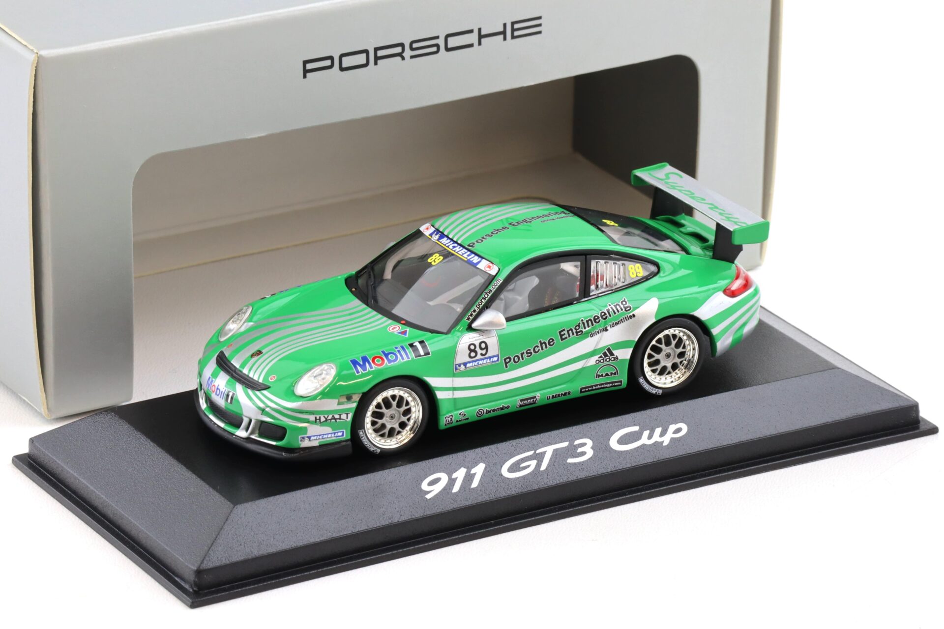 1:43 Minichamps Porsche 911 997 GT3 CUP #89 Porsche Engineering green WAP DEALER