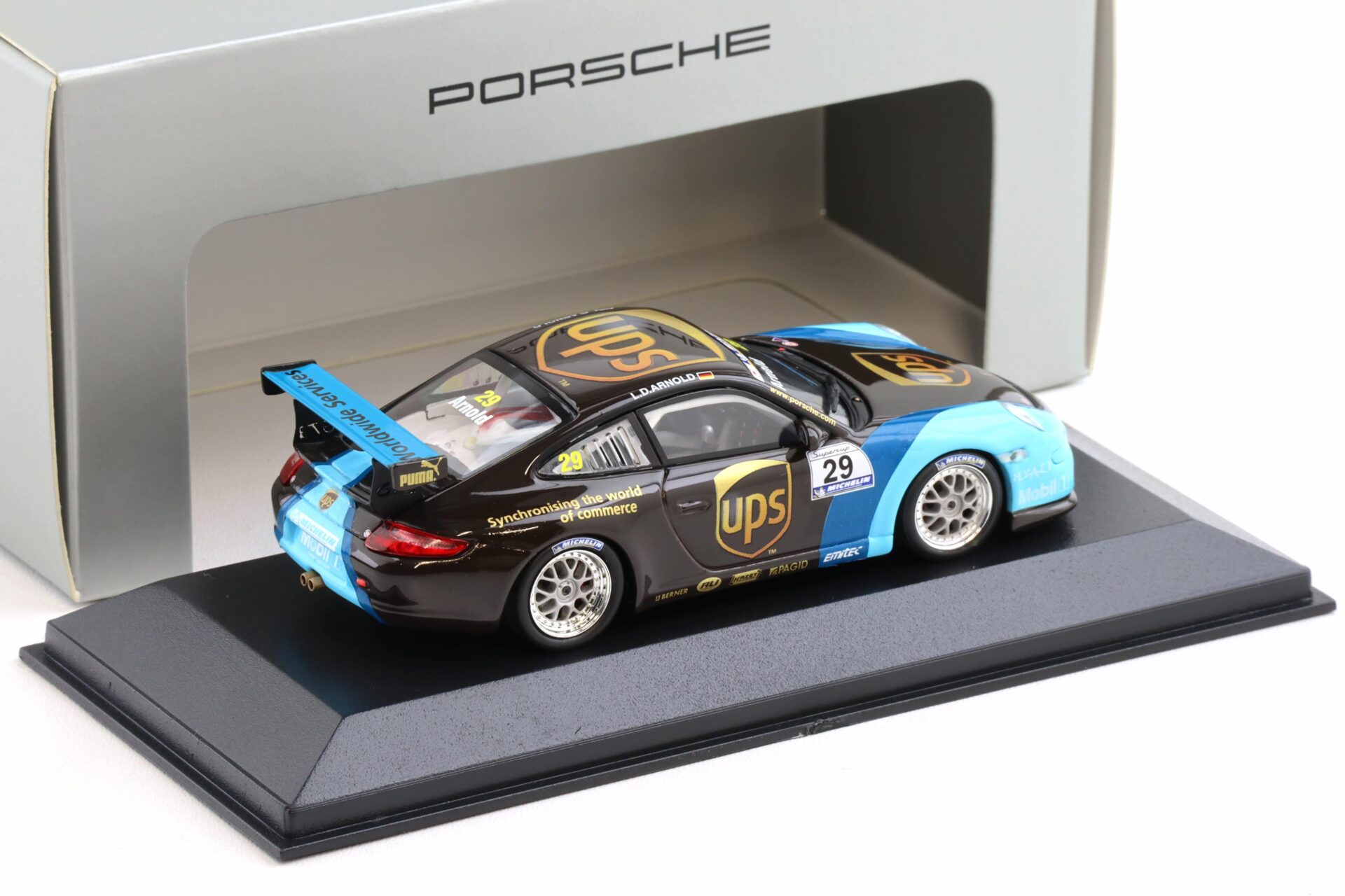 1:43 Minichamps Porsche 911 997 GT3 CUP #29 UPS L.D.Arnold WAP DEALER