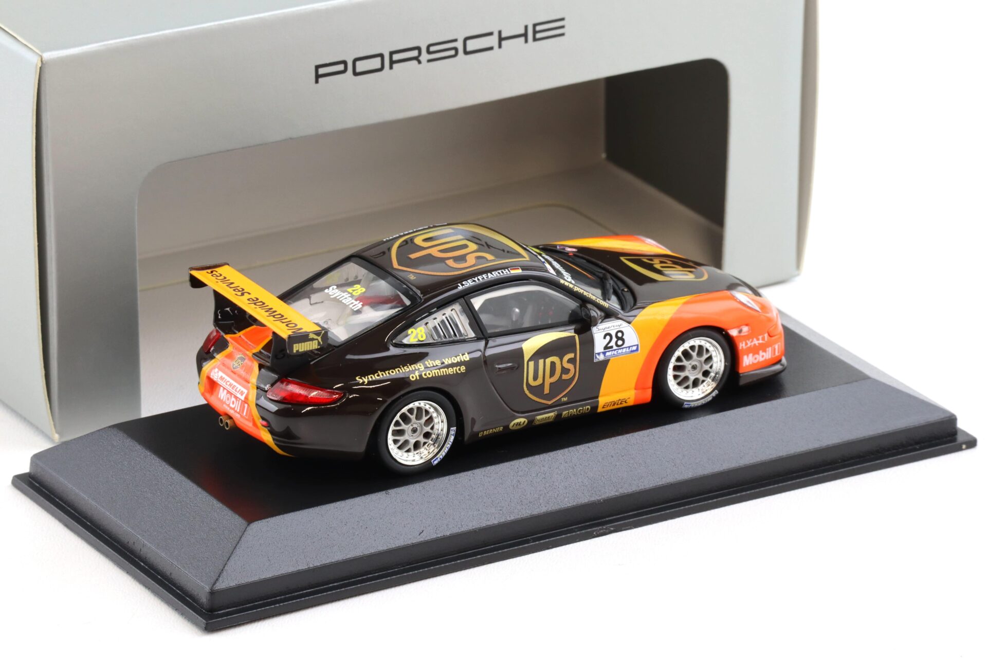 1:43 Minichamps Porsche 911 997 GT3 CUP #28 UPS J.Seyffarth WAP DEALER