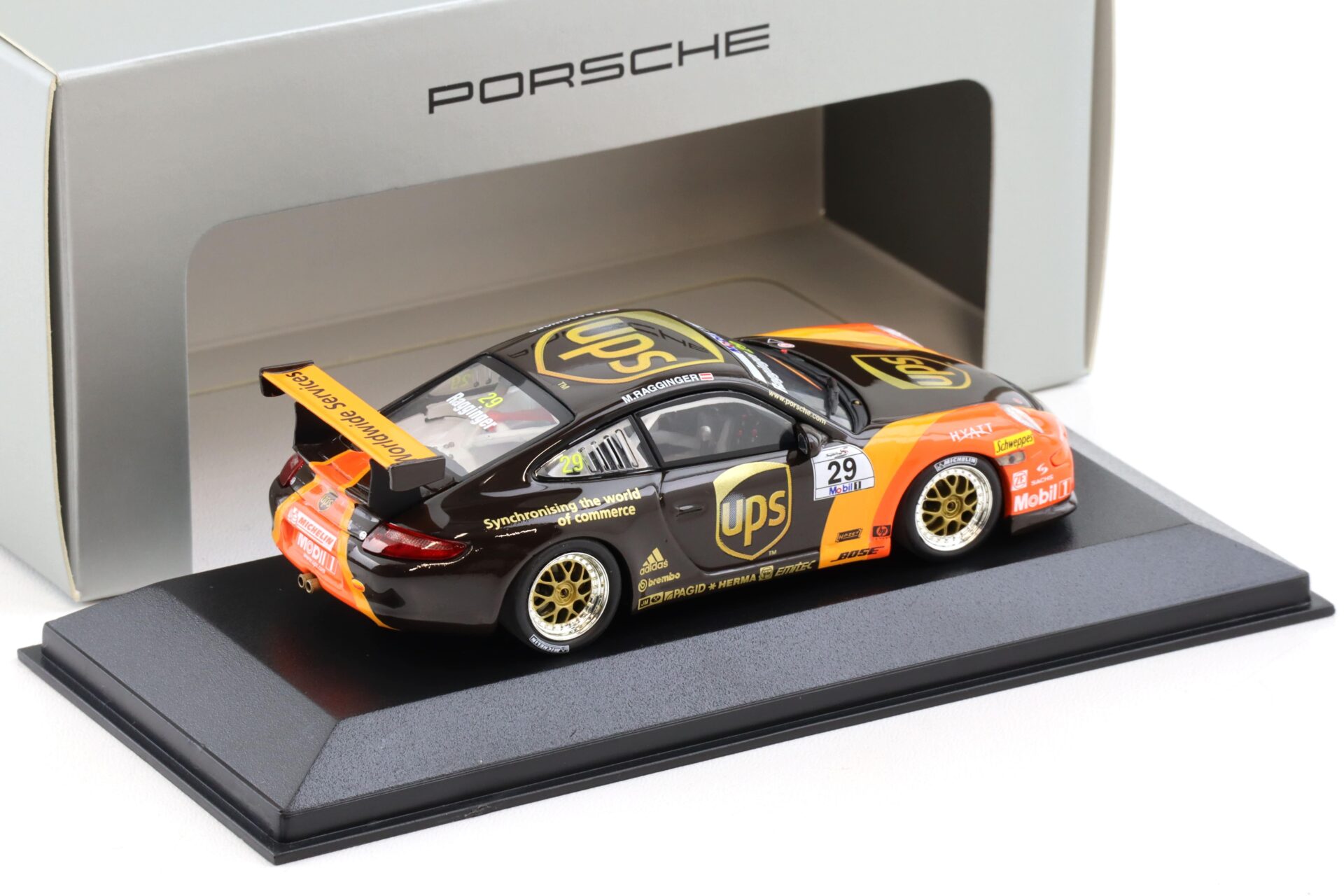1:43 Minichamps Porsche 911 997 GT3 CUP #29 UPS R.Ragginger WAP DEALER