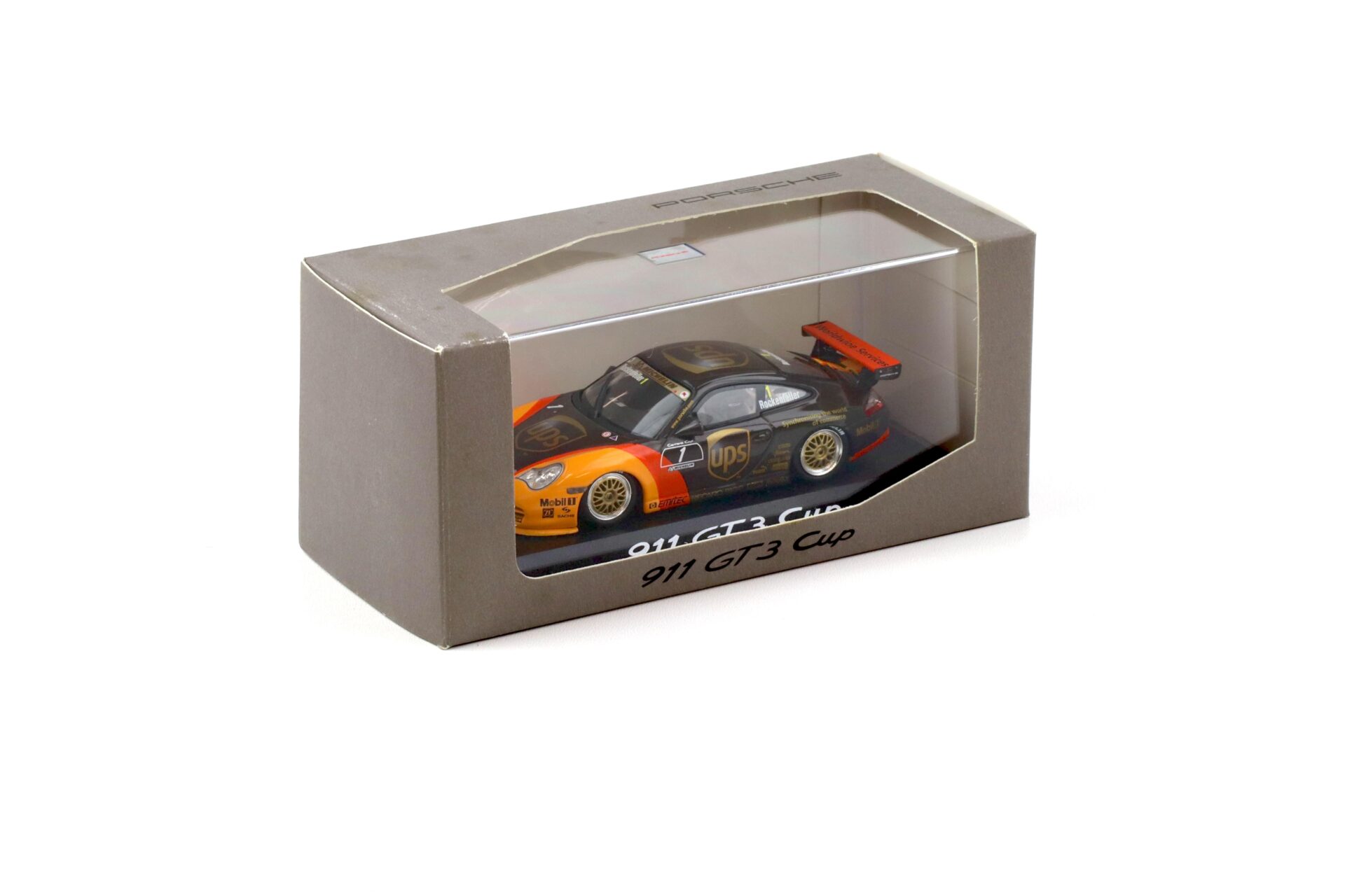 1:43 Minichamps Porsche 911 996 GT3 CUP #1 UPS Rockenfeller WAP DEALER
