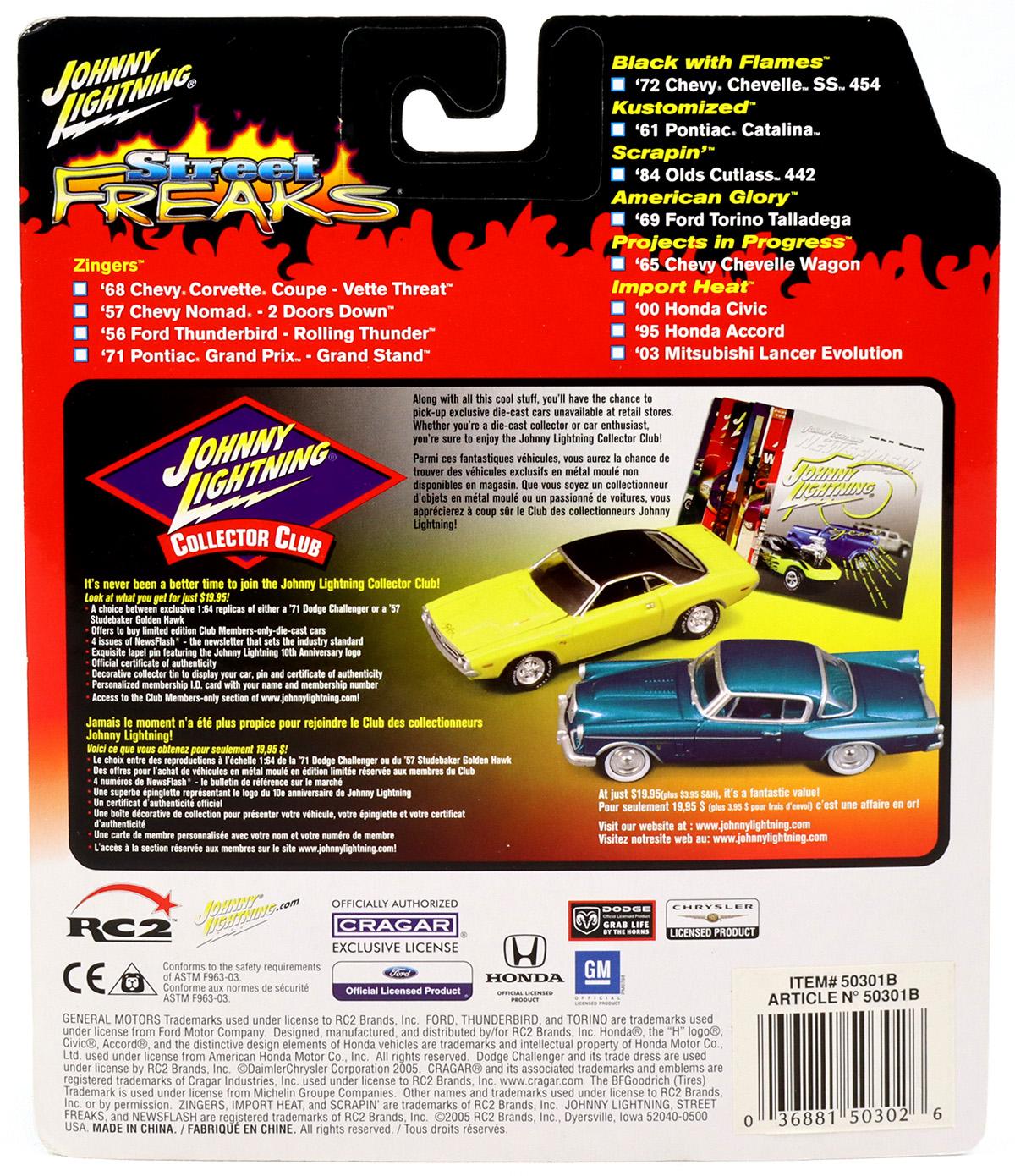 1:64 Johnny Lightning Honda Accord '95 Custom blue/ black Street Freaks