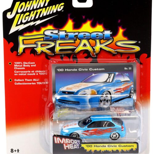 1:64 Johnny Lightning '00 Honda Civic Custom blue Street Freaks