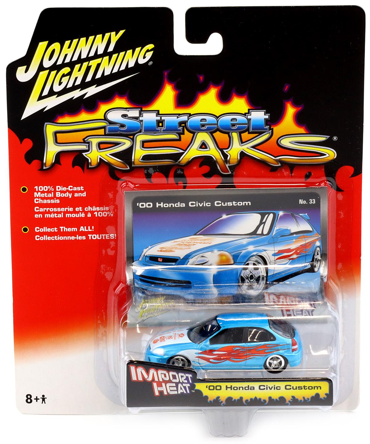1:64 Johnny Lightning '00 Honda Civic Custom blue Street Freaks