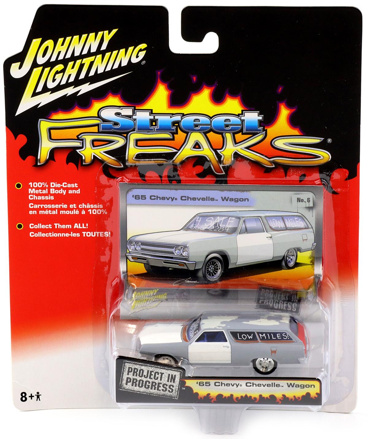 1:64 Johnny Lightning '65 Chevy Chevelle Wagon grey/ white Street Freaks