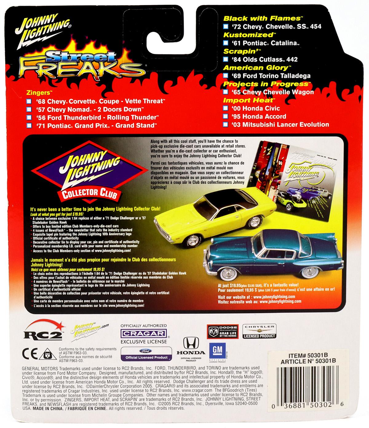 1:64 Johnny Lightning '65 Chevy Chevelle Wagon grey/ white Street Freaks