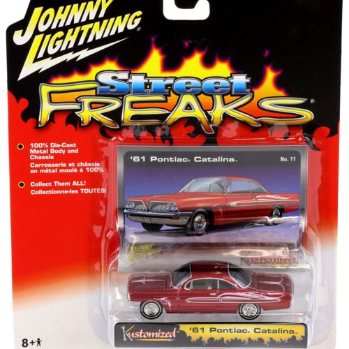 1:64 Johnny Lightning '61 Pontiac Catalina red Street Freaks