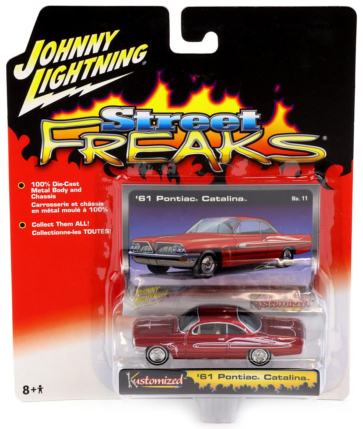 1:64 Johnny Lightning '61 Pontiac Catalina red Street Freaks