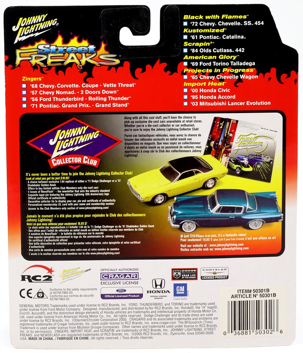 1:64 Johnny Lightning '61 Pontiac Catalina red Street Freaks