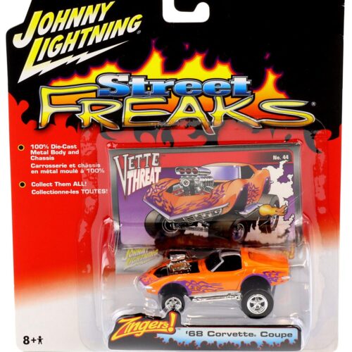 1:64 Johnny Lightning '68 Corvette Coupe orange/ purple Street Freaks