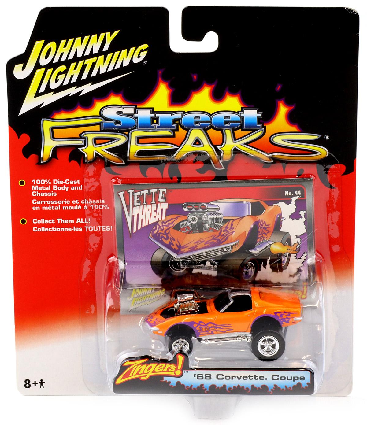 1:64 Johnny Lightning '68 Corvette Coupe orange/ purple Street Freaks