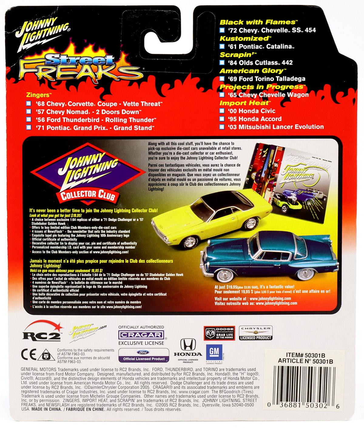 1:64 Johnny Lightning '68 Corvette Coupe orange/ purple Street Freaks