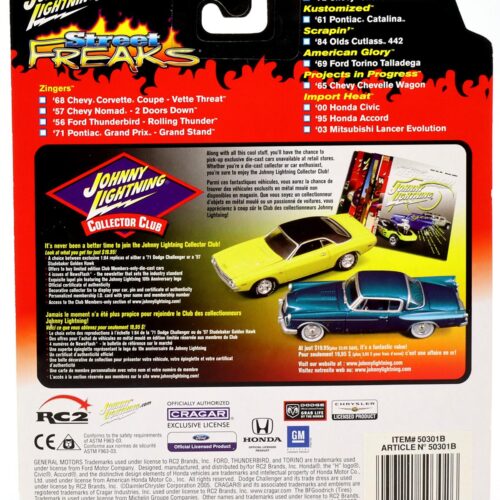 1:64 Johnny Lightning '56 Ford Thunderbird turquoise Street Freaks