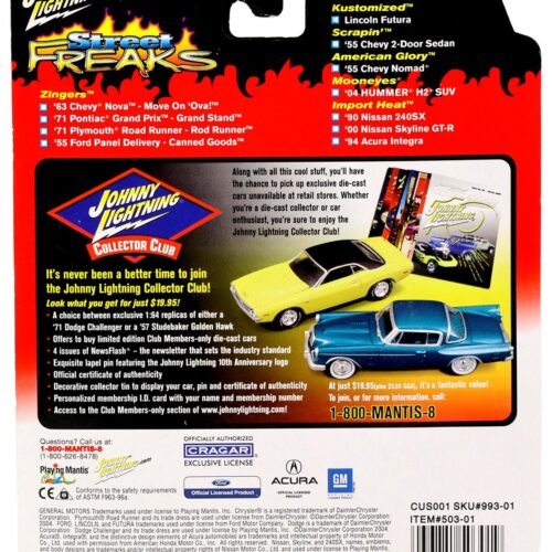 1:64 Johnny Lightning 71' Pontiac green metallic Grand Prix Street Freaks