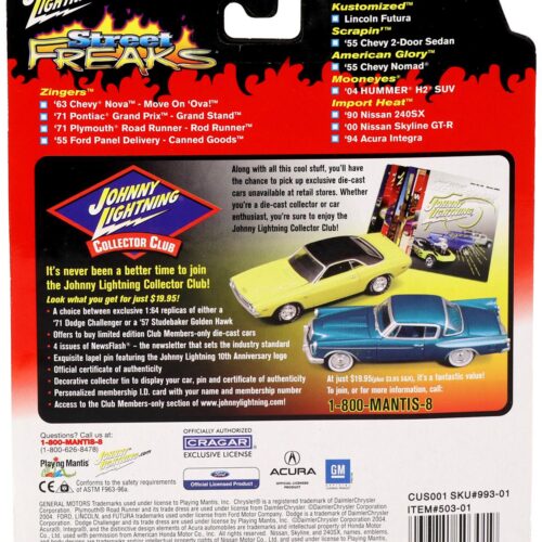 1:64 Johnny Lightning '71 Plymouth Road Runner brown Street Freaks