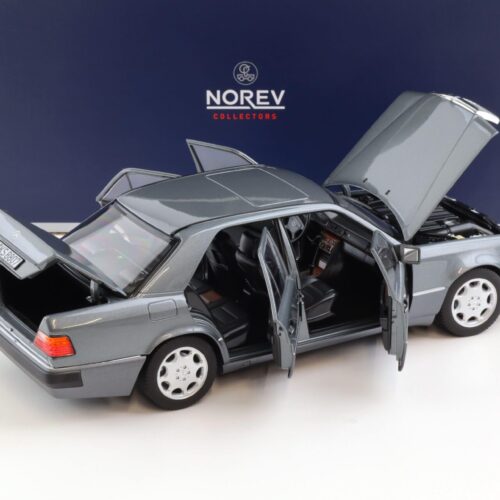 1:18 Norev Mercedes 500 E W124 5.0 V8 Limousine 1990 pearl grey metallic