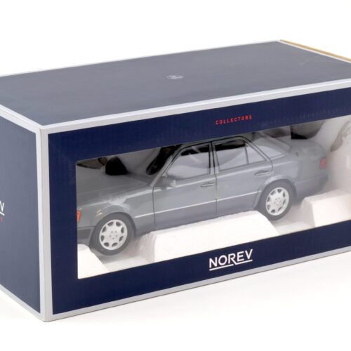 1:18 Norev Mercedes 500 E W124 5.0 V8 Limousine 1990 pearl grey metallic