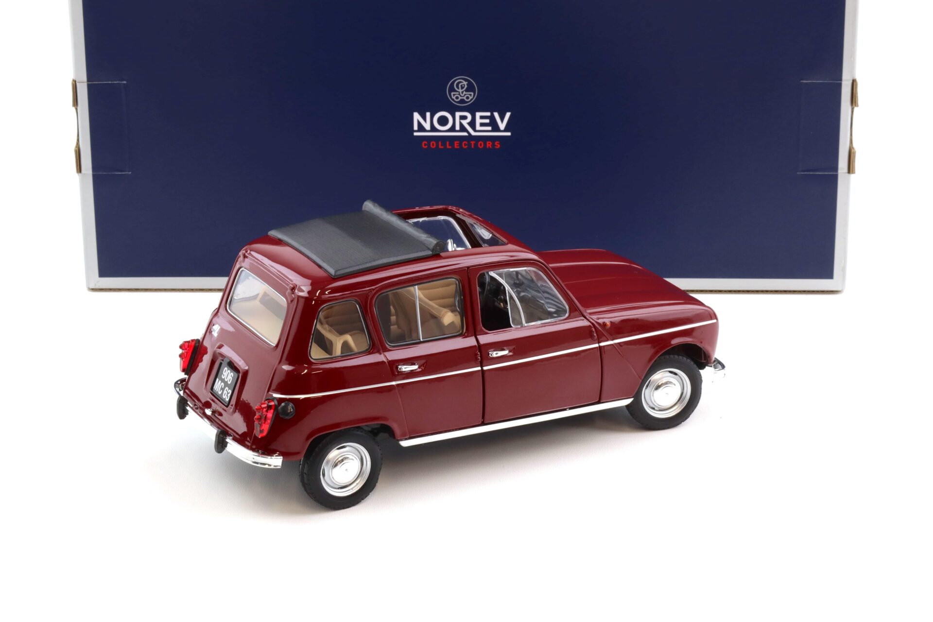 1:18 Norev Renault 4 L R4 dark red 1966