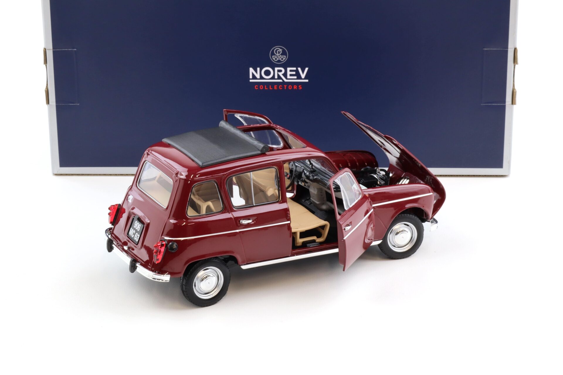 1:18 Norev Renault 4 L R4 dark red 1966