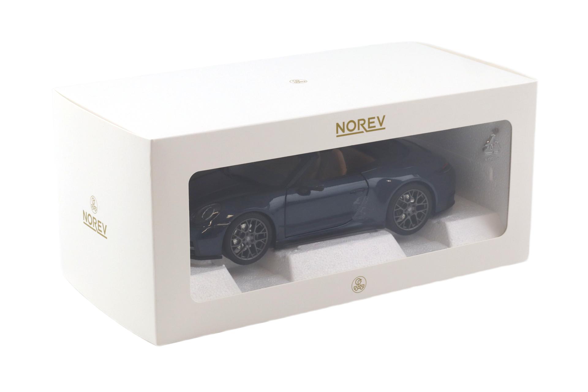 1:18 Norev Porsche 911 992.2 Carrera S Cabriolet Yachting blue metallic 2024