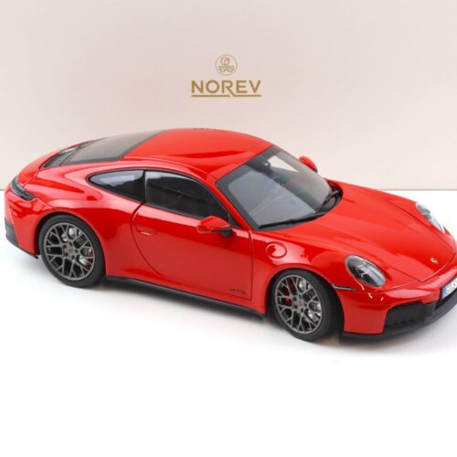 1:18 Norev Porsche 911 992.2 Carrera 4 GTS Coupe 2024 Guards red