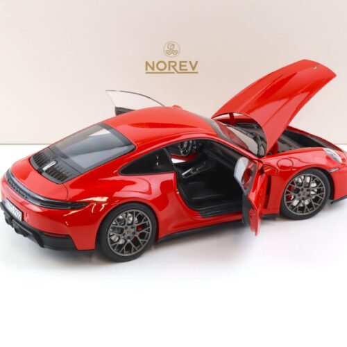 1:18 Norev Porsche 911 992.2 Carrera 4 GTS Coupe 2024 Guards red