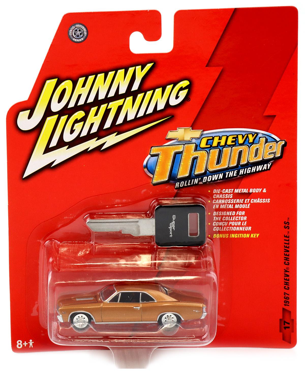1:64 Johnny Lightning 1967 Chevy Chevelle SS brown metallic Chevy Thunder