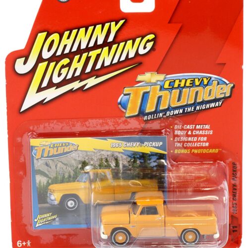 1:64 Johnny Lightning 1965 Chevy Pickup orange Chevy Thunder