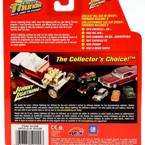 1:64 Johnny Lightning 1967 Chevy Chevelle SS light blue metallic Chevy Thunder