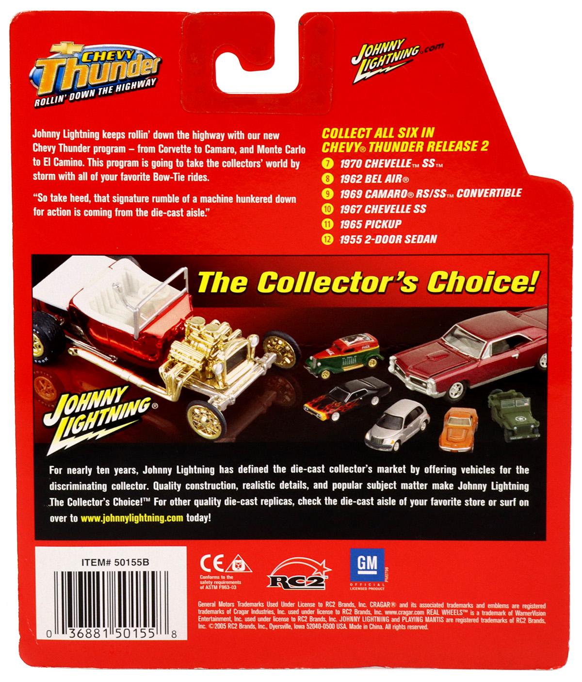 1:64 Johnny Lightning 1970 Chevy Chevelle SS gold/ black Chevy Thunder