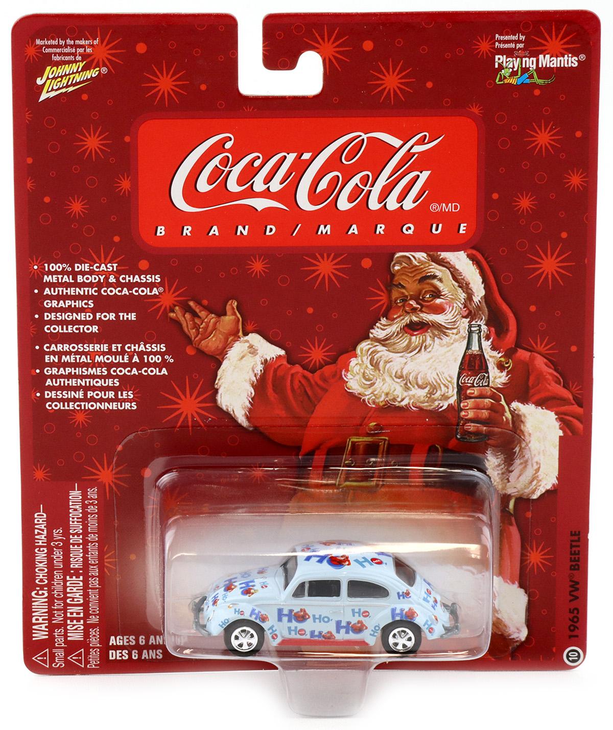 1:64 Johnny Lightning 1965 VW Beetle light blue Coca Cola Brand