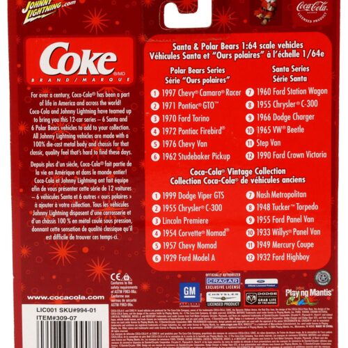 1:64 Johnny Lightning 1955 Chrysler C-30 black/ red Coca Cola Brand