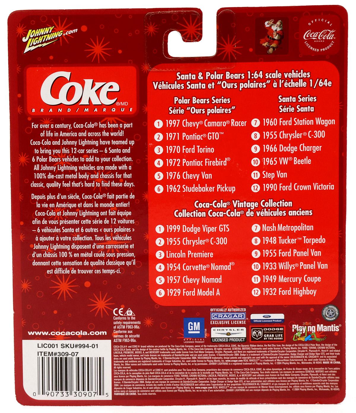 1:64 Johnny Lightning 1955 Chrysler C-30 black/ red Coca Cola Brand