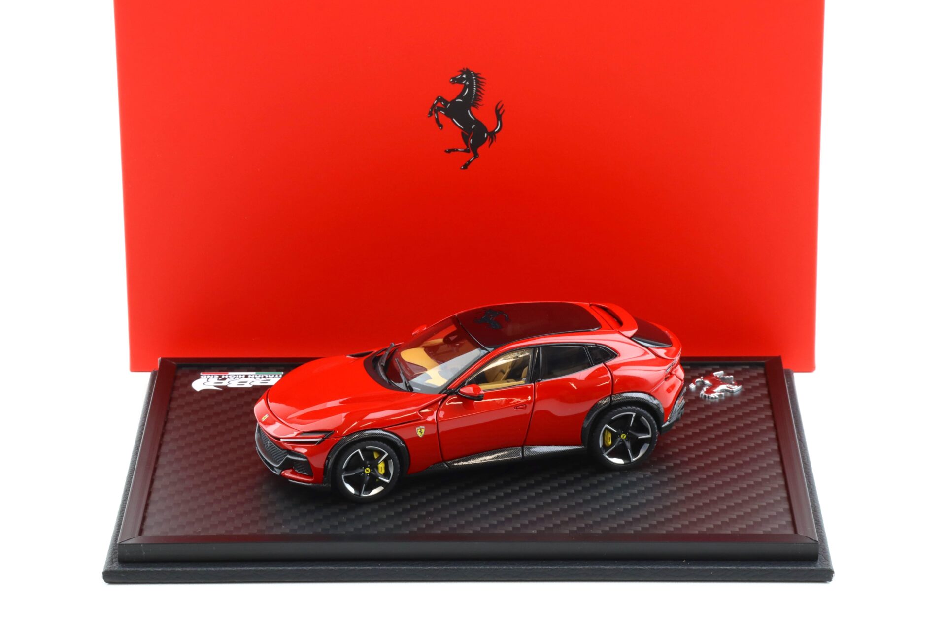 1:43 BBR Ferrari Purosangue Panoramic roof Rosso Corsa red DIECAST Special box - Limited 150 pcs.