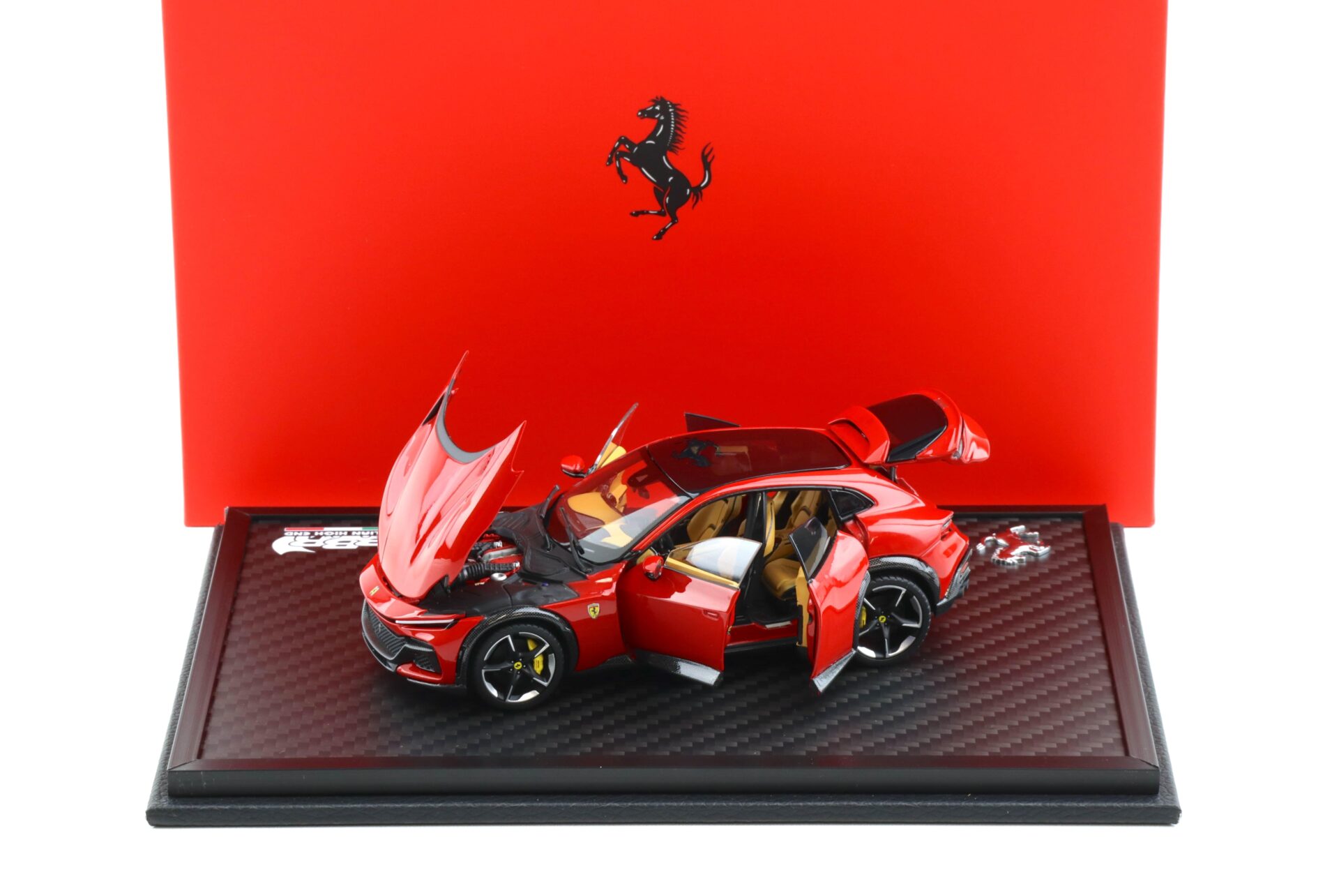 1:43 BBR Ferrari Purosangue Panoramic roof Rosso Corsa red DIECAST Special box - Limited 150 pcs.