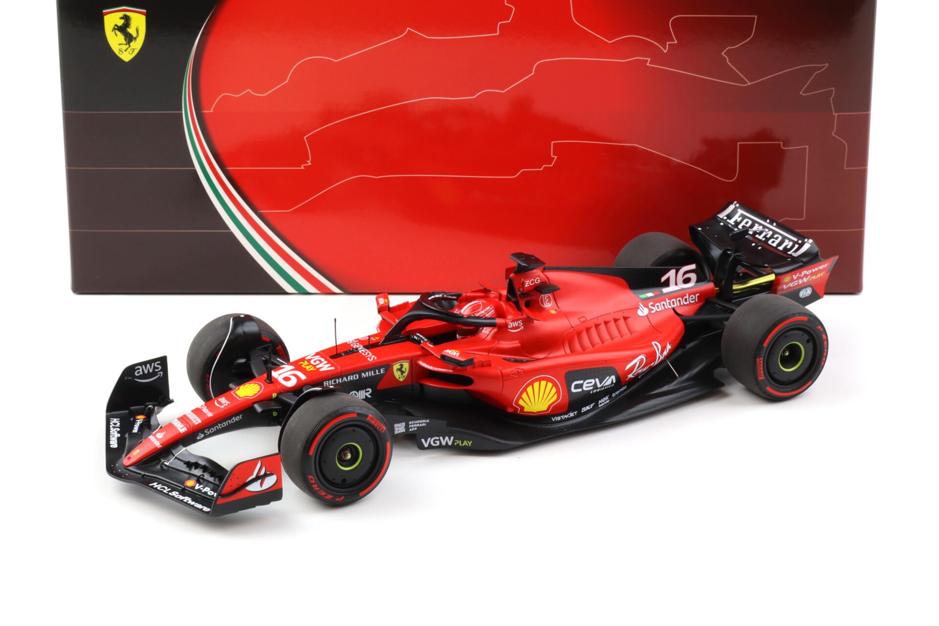 1:18 BBR F1 Ferrari SF-23 Bahrain GP 2023 C.Leclerc #16