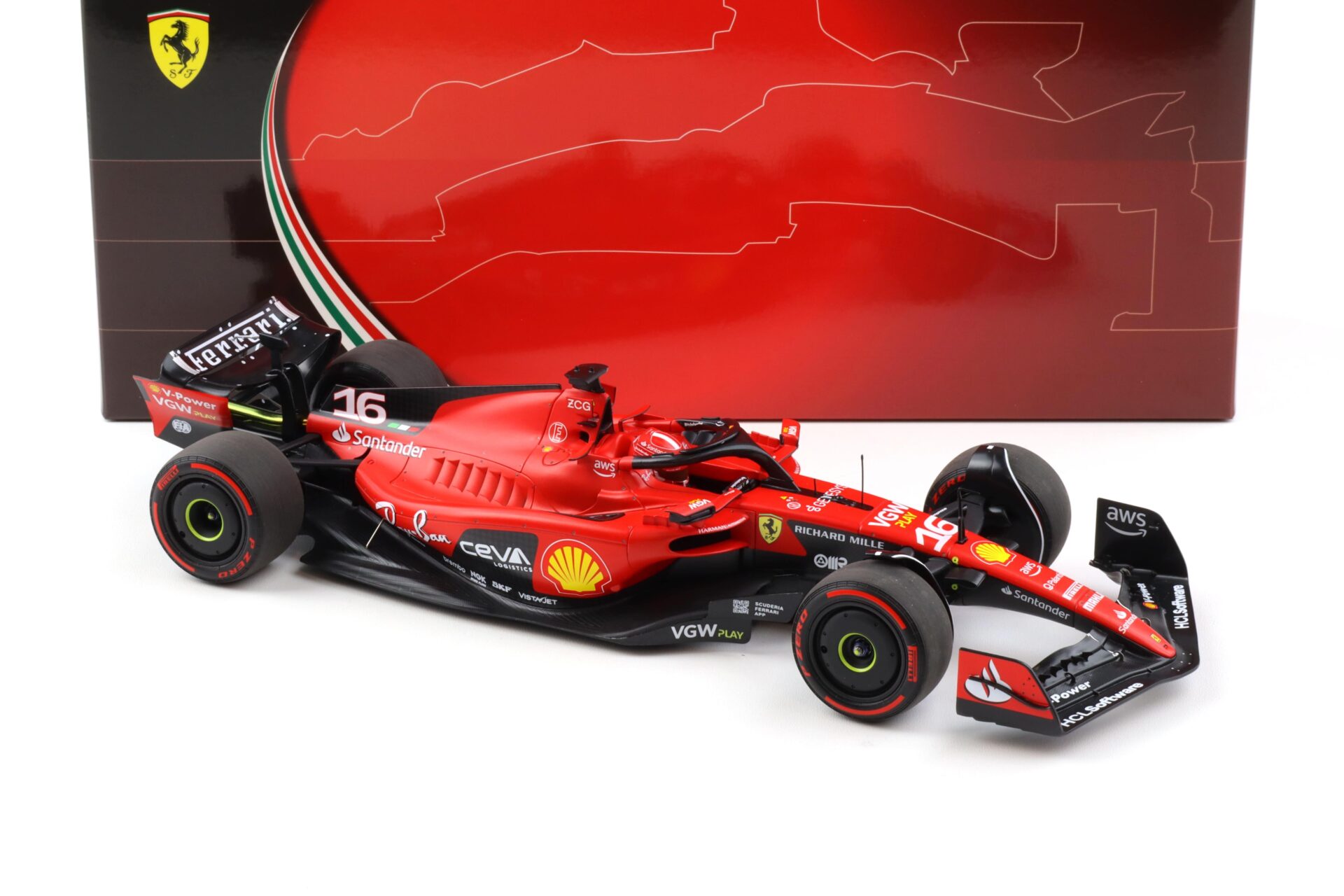1:18 BBR F1 Ferrari SF-23 Bahrain GP 2023 C.Leclerc #16