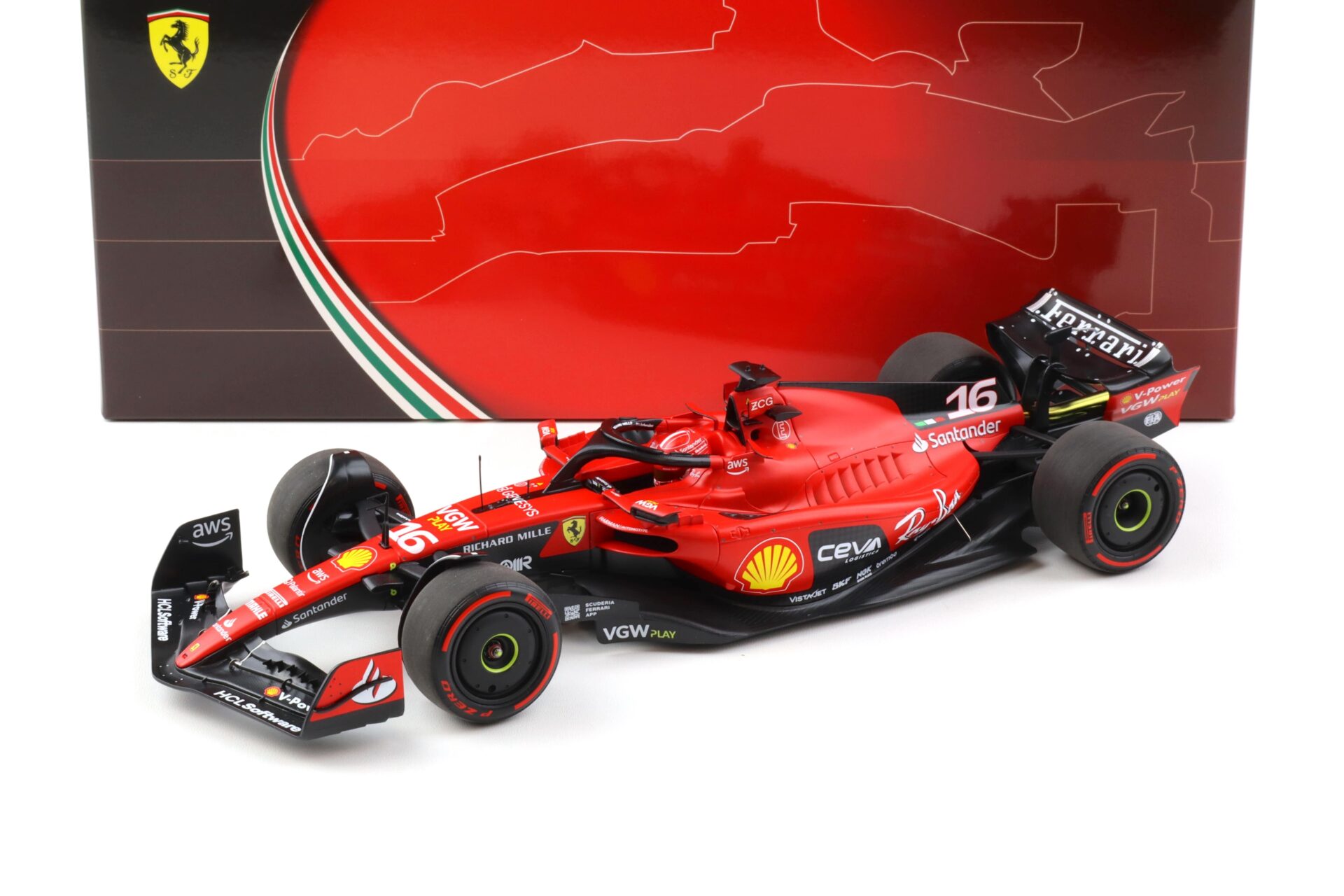 1:18 BBR F1 Ferrari SF-23 Bahrain GP 2023 C.Leclerc #16