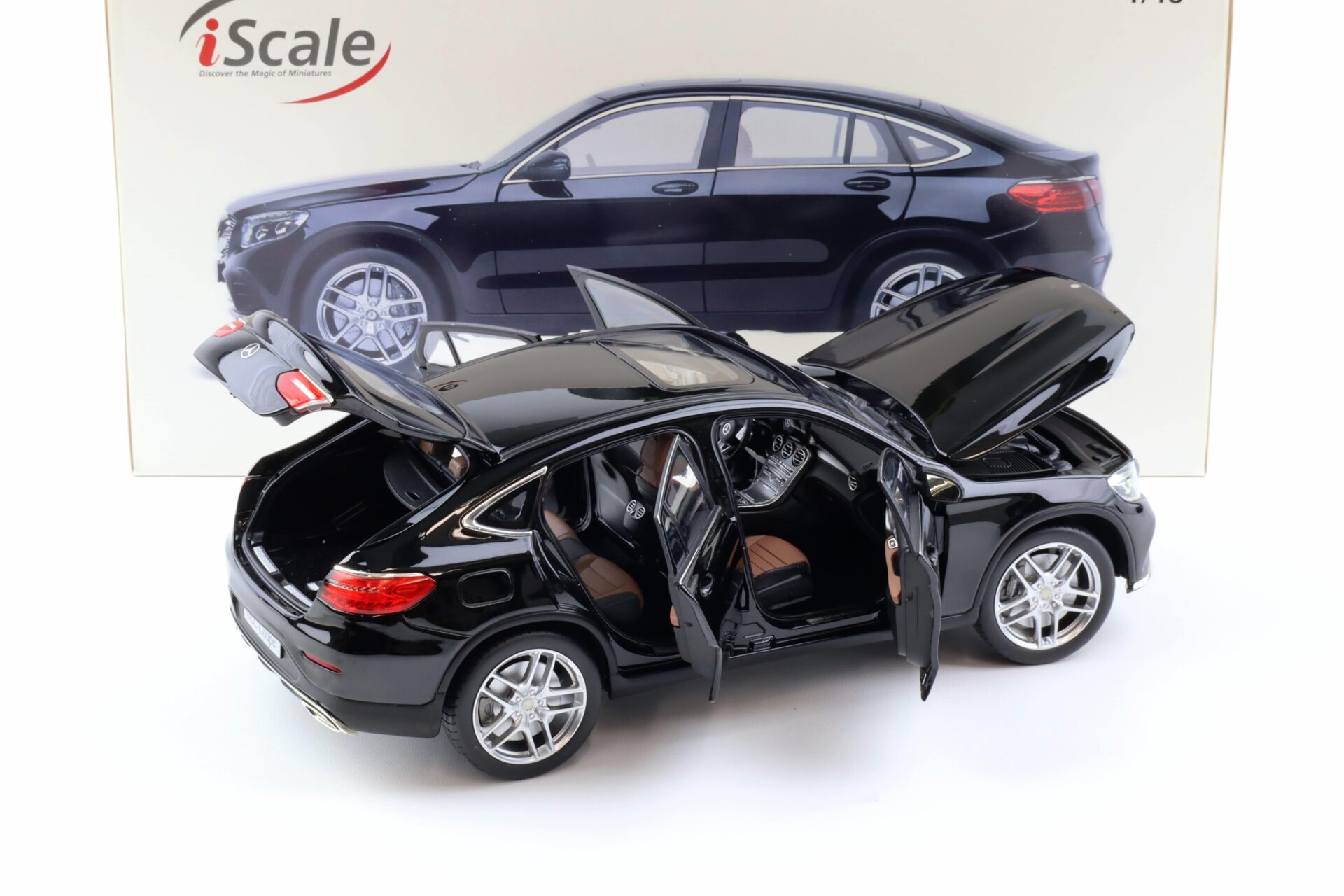 1:18 iScale Mercedes GLC Coupe X253 SUV black 2015