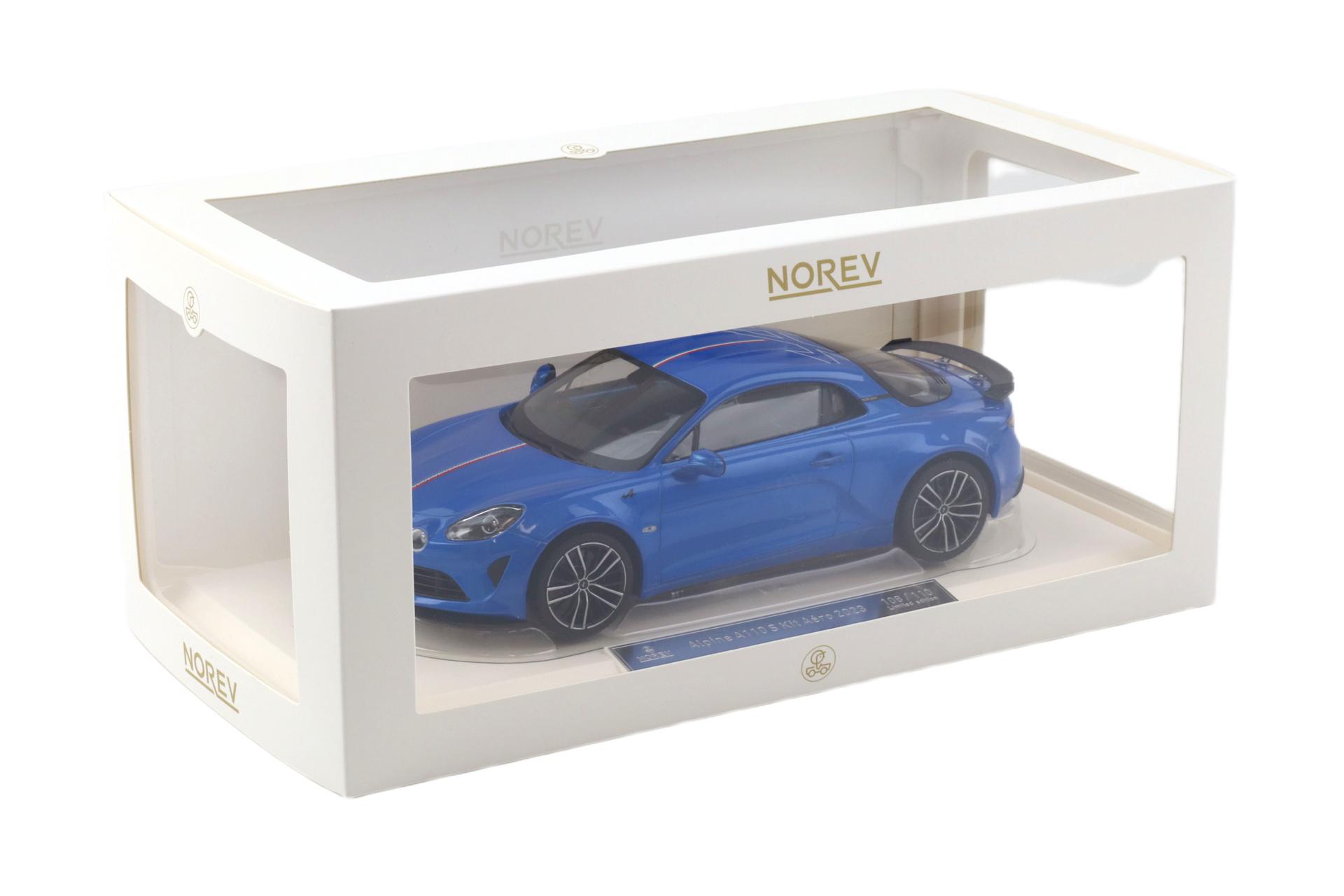 1:18 Norev Alpine A110S Kit Aero French Signature 2023 Alpine blue - Limited 110 pcs.
