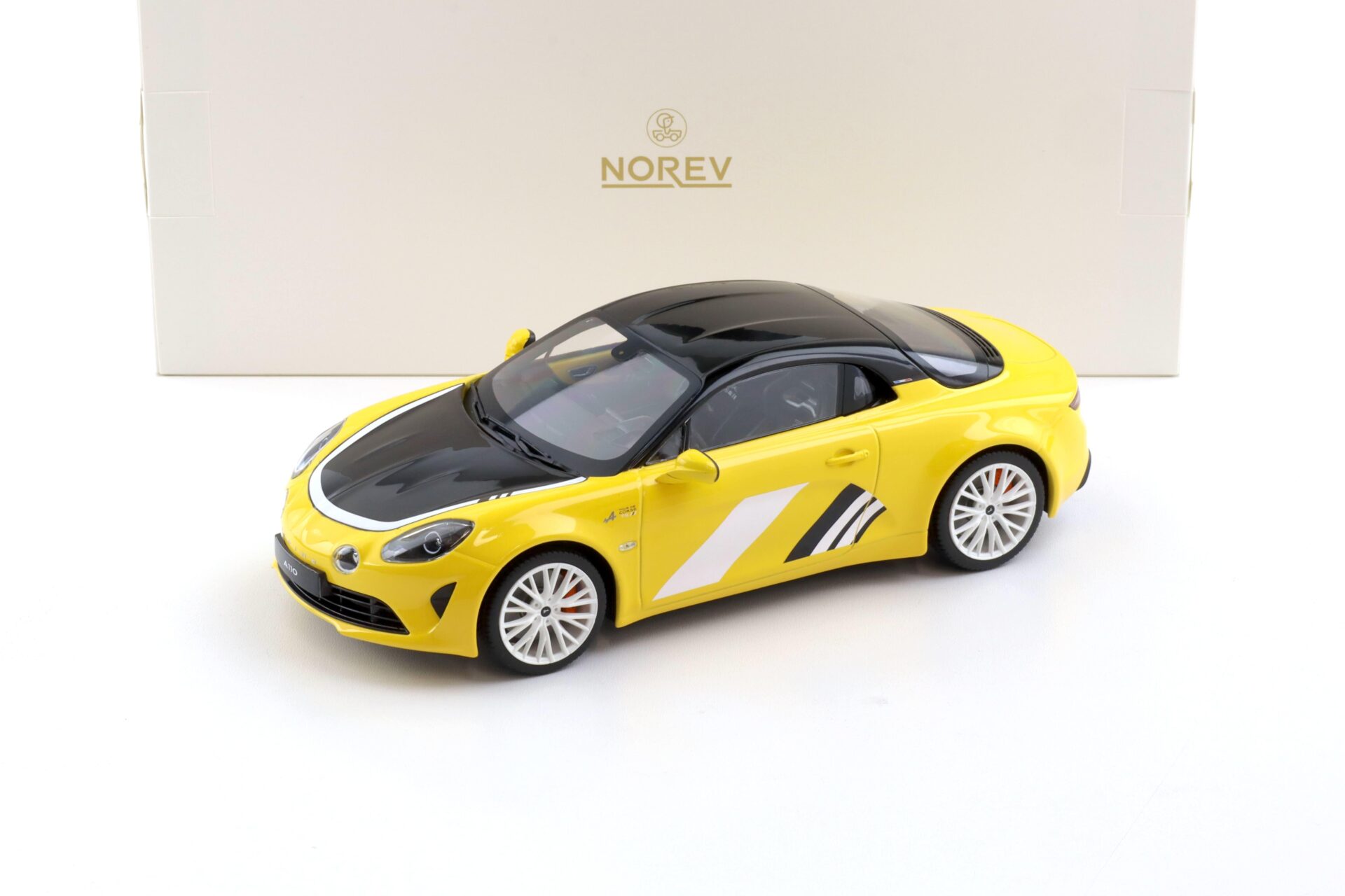1:18 Norev Alpine A110 Tour de Corse 75 yellow/ black 2023 - Limited 150 pcs.