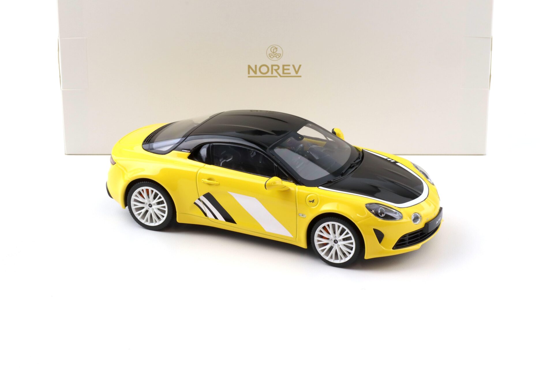 1:18 Norev Alpine A110 Tour de Corse 75 yellow/ black 2023 - Limited 150 pcs.