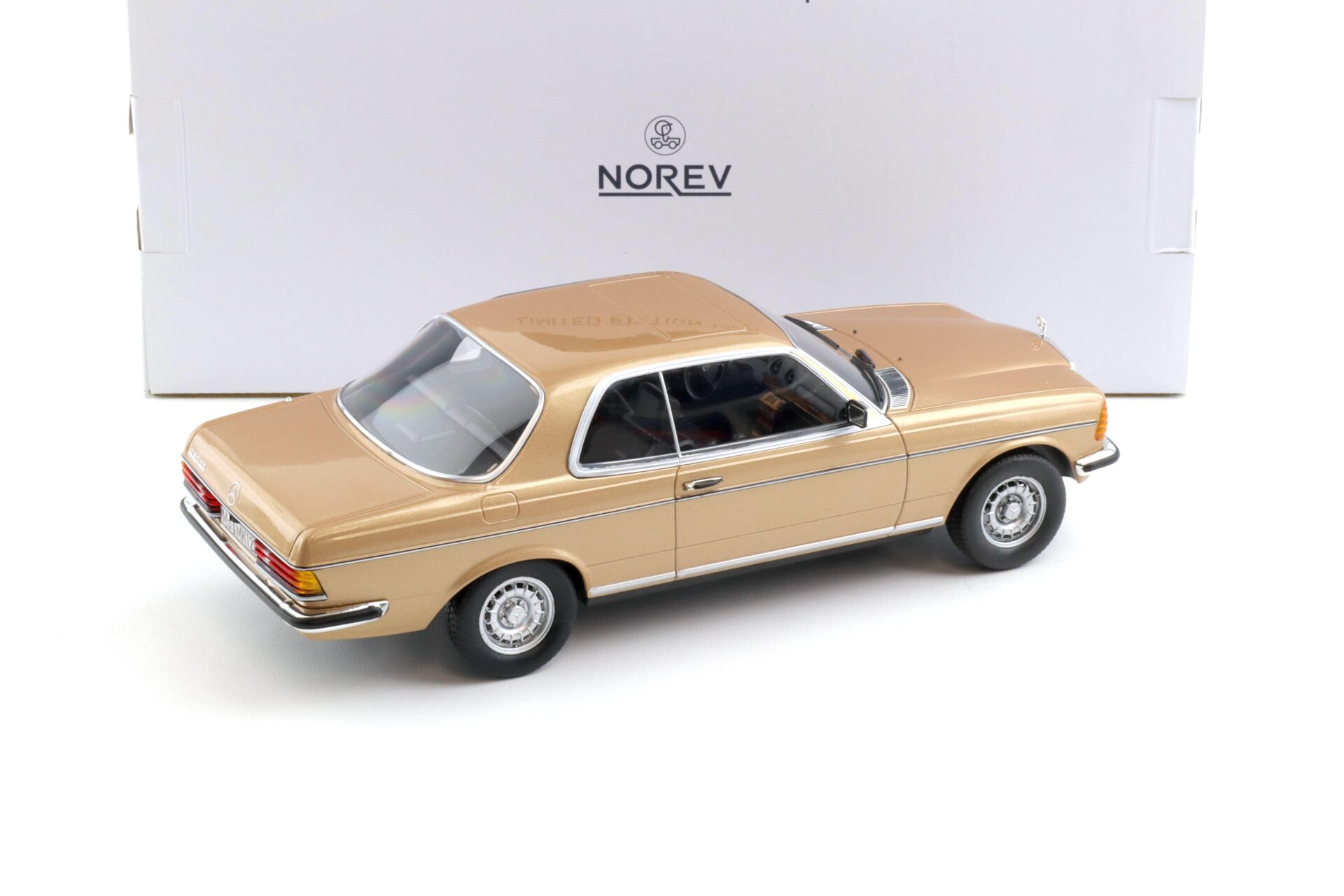 1:18 Norev Mercedes 280 CE Coupe C123 gold metallic - Limited 1500 pcs.