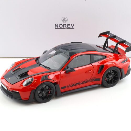 1:18 Norev Porsche 911 (992) GT3 RS Weissach Package 2022 Indisch red/ black wheels